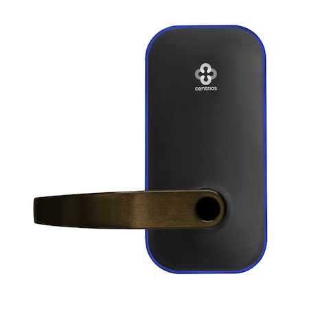 Centrios Grade 1 Smart Bluetooth Cylindrical Lock, Pacific Beach, Key-in Lever, Less Cylinder, Bronze CEB100-PB-613-LC